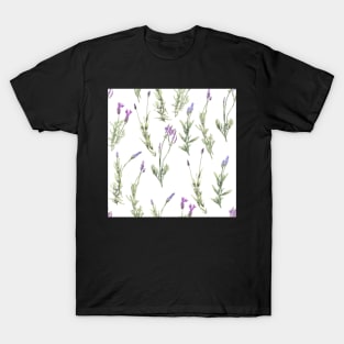 Lavander watercolor flower T-Shirt